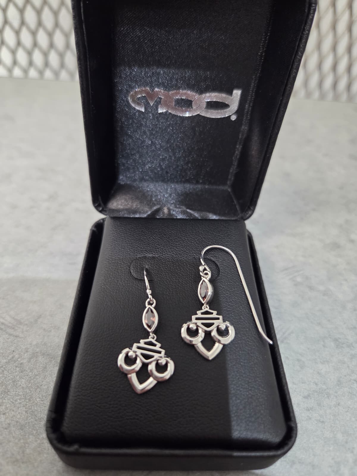 Licensed Product Womens Renaissance Rhodolite Stone Drop Earrings