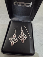 Licensed Product Womens Renaissance Rhodolite Stone Drop Earrings