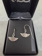 Licensed Product Womens Clear Bling Harley Girl Wing Drop Earrings