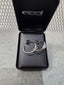 Licensed Product Womens .925 Silver Champagne Swirl Filigree Hoop Earrings