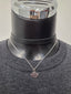 Licensed Product Womens .925 Sterling Silver Leather & Chain Choker Necklace – Adjustable