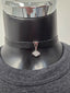 Licensed Product Womens .925 Sterling Silver Triangle Dangle Choker Necklace - Adjustable