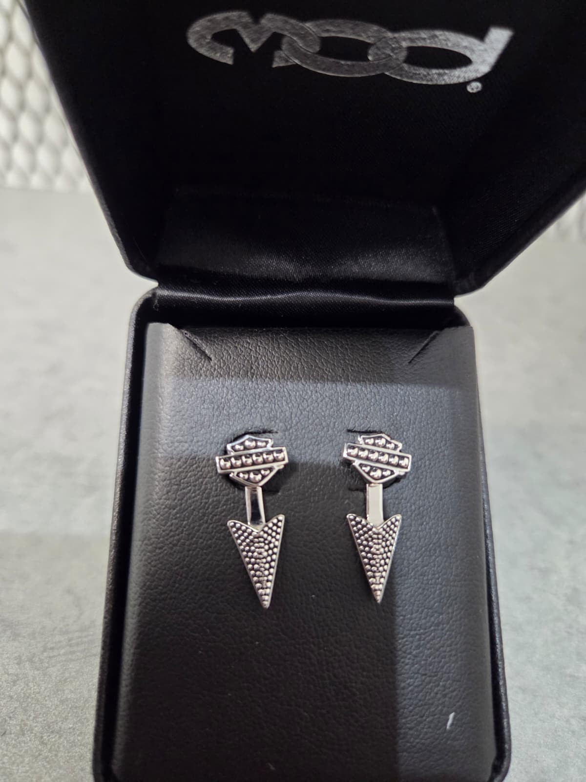 Licensed Product Womens .925 Sterling Silver Beaded B&S Arrowhead Ear Jacket Earrings
