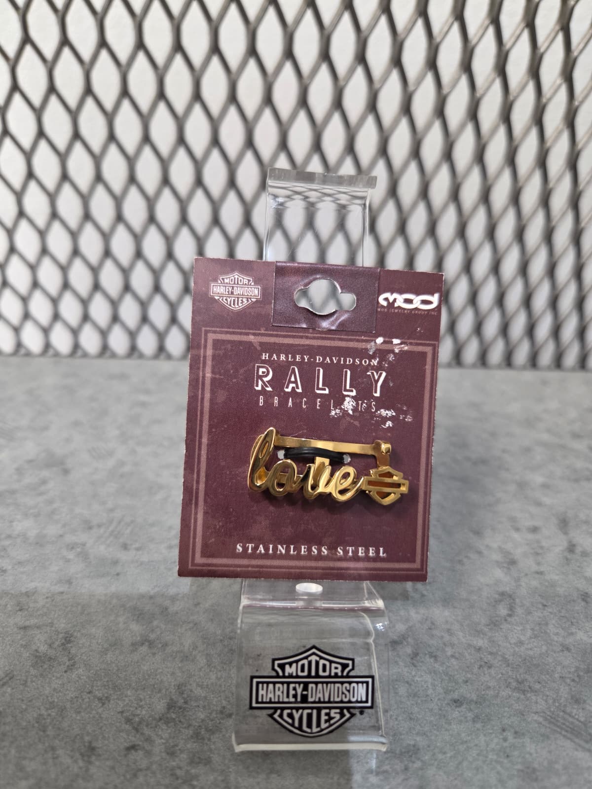 Licensed Product Womens Stainless Steel Gold Tone Love Rally Plate