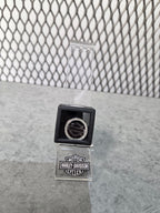Licensed Product Womens Stainless Steel Bling Black Enamel Small Locket Plate