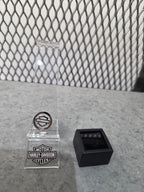 Licensed Product Womens Stainless Steel Bling Black Enamel Small Locket Plate