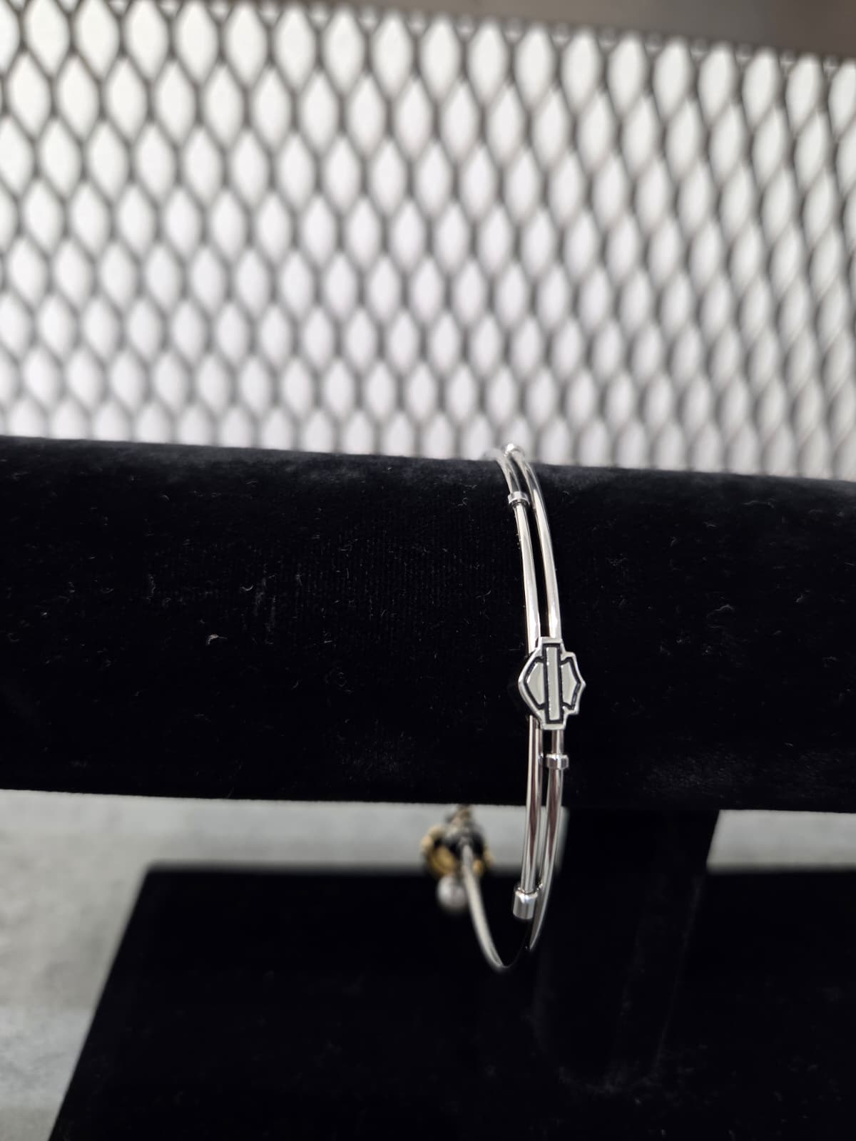 Licensed Product Womens Stainless Steel Seashell Charm Bangle Bracelet – Adjustable