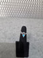 Licensed Product Womens 9.25 Sterling Silver Geometric Turquoise Ring