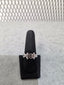 Licensed Product Womens .925 Sterling Silver Criss Cross Crystal Ring