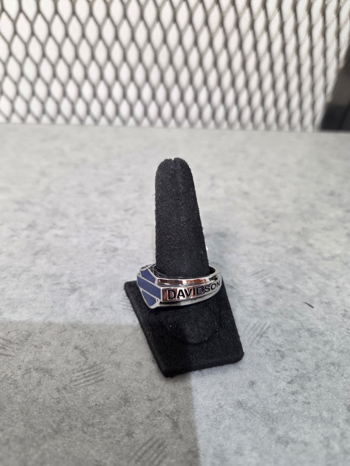 Licensed Product Mens Stainless Steel Small Blue Celtic Enamel Signet Ring