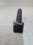 Licensed Product Mens Sterling Silver Domed Black Onyx Tribal Ring