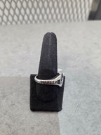 Licensed Product Mens Sterling Silver Small Onyx Willie G Skull Ring
