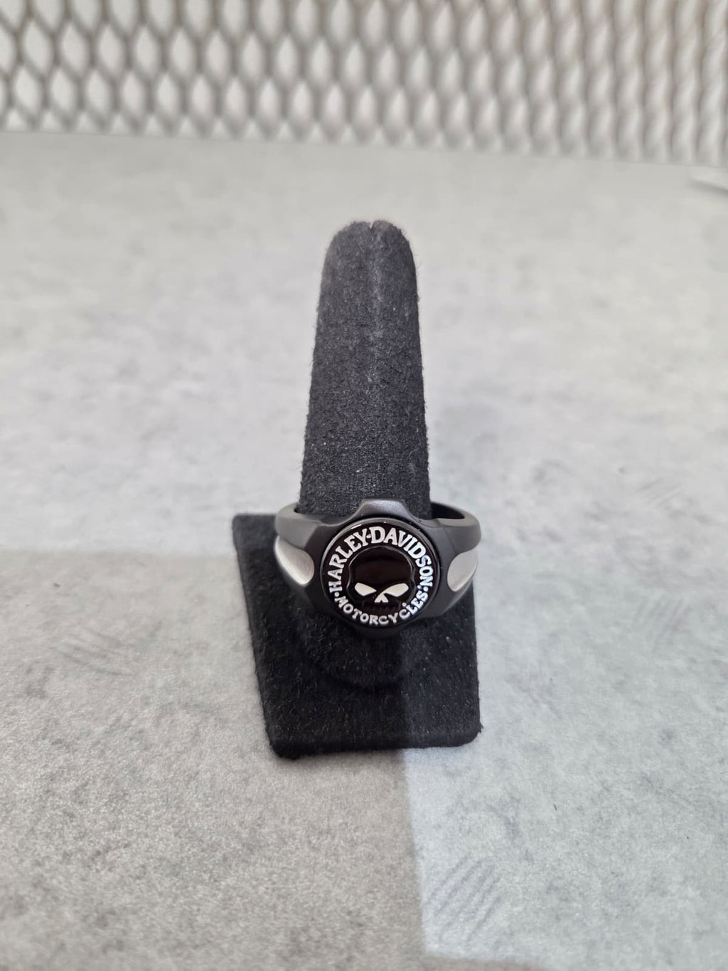 Licensed Product Mens Stainless Steel Black Axel Willie G Skull Ring