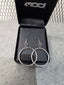 Licensed Product Womens .925 Silver Hammered Delicate Hoop Earrings