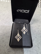 Licensed Product Womens Renaissance Canary Stones Drop Earrings