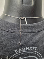 Licensed Product Womens .925 Silver Salt & Pepper Twist Necklace - Adjustable