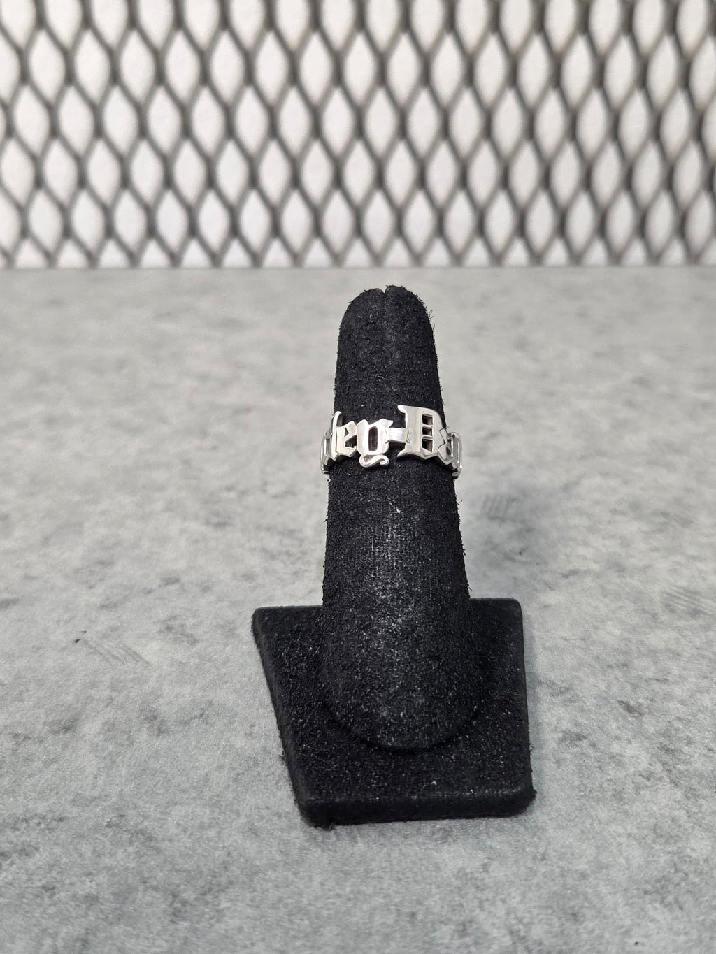 Licensed Product Womens .925 Silver Old English Name Ring