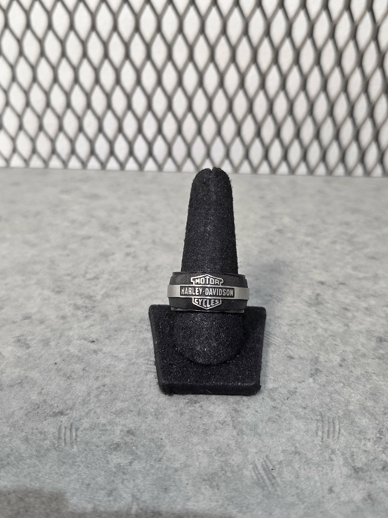 Licensed Product Mens Stainless Steel Curved Off-Road Ring