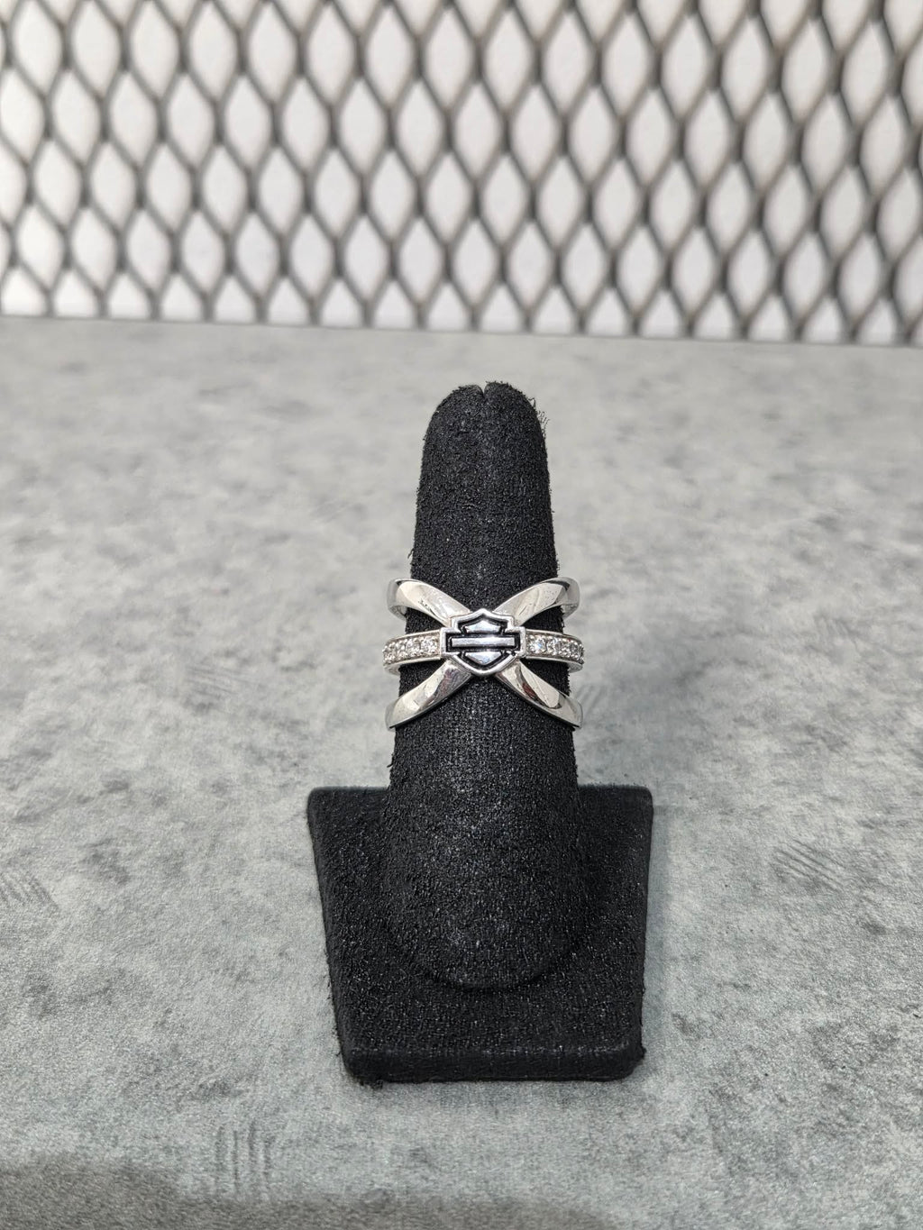 Licensed Product Womens .925 Silver Bling Cross Over Split Ring
