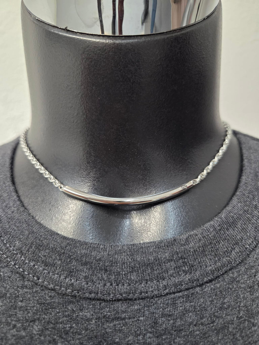 Licensed Product Womens Stainless Steel Rope Chain Necklace – Adjustable