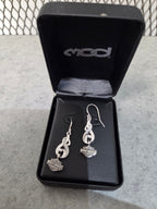 Licensed Product Womens Sterling Silver Bling Filigree Drop Earrings