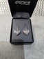 Licensed Product Womens .925 Silver Flame Heart Dangle Earrings