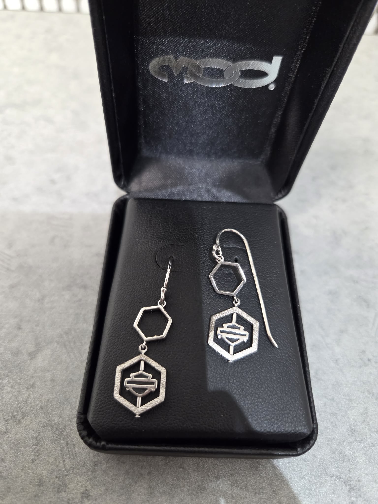 Licensed Product Womens Spinner Hexagon Drop Earrings